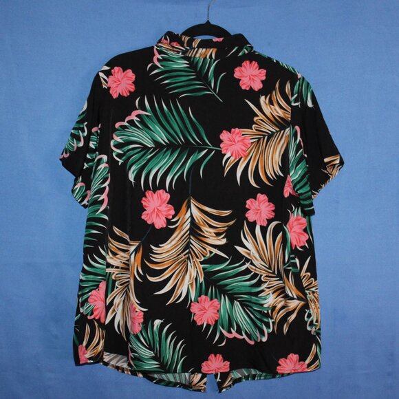 SHEIN CURVE Tropical Shirt and Shorts Co-ord Set 1XL - Picture 8 of 14